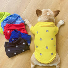 Spring Autumn Summer Dog Shirt Pomeranian Poodle Bichon Schnauzer Pug French Bulldog Clothing T-shirt Corgi Costume Pet Outfits 2024 - buy cheap