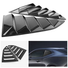 Carbon Fiber ABS Car Rear Side Window Louver Side Vent Cover Replacement For Chevy 2016 2017 2018 Camaro 2024 - buy cheap