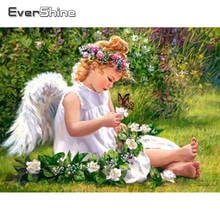 Evershine Diamond Painting Angel Diamond Embroidery Girl Full Square Portrait Rhinestones Diamond Mosaic Crystal Cross Stitch 2024 - buy cheap