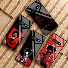 The Weeknd DIY Tempered Glass Phone Case for Samsung Galaxy S8 S9 S10 S20 Plus J4 J6 J8 2018 NOTE 8 9 10 2024 - buy cheap