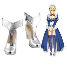 Unisex Anime Cosplay Fate Fate/stay night Artoria Pendragon Saber Lily Cosplay Costumes Boots Custom Made 2024 - buy cheap