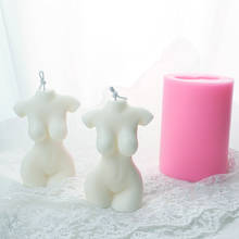 Molde de cuerpo de vela 3D para mujer, molde de cera de silicona para fabricación de jabón, diseño femenino, fabricación de velas artísticas, moldes de decoración de pasteles 2024 - compra barato
