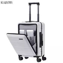 KLQDZMS 20’’22’’24’’26 Inch PC Spinner Rolling Luggage With Laptop Bag ABS Travel Creative Suitcase On Wheels 2024 - buy cheap