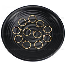 20-1000 Pc Brass Circle Hoop Pendant for Earrings Necklace Jewelry Making Fashion Metal Connector Finding Bulk Wholesale (20mm) 2024 - buy cheap