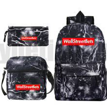 Sac A Dos Galaxy Gamestop Backpack Men  WallStreetBets Plecak Mochila Zipper Bag Pack Shoulder WSB Bookbag Pencil Bag 2024 - buy cheap