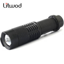 Z10 Litwod мини-светильник 2000 люмен светильник для вспышки водонепроницаемый светодиодный светильник 3 режима масштабируемый фонарь портативный светильник cree q5 Фонарь 2024 - купить недорого