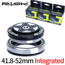 RISK Headset 41.8/42-52mm Double Bearing Headset Integrated 1 1/2 Tapered straight fork Mountain Road Bike Headset Group MTB 2024 - buy cheap