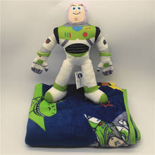 BUZZ Lightyear-muñeco de peluche de 28cm para niños, 1 manta, Toy story, Buzz Lightyear, regalo 2024 - compra barato