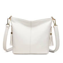 Small Crossbody Bags For Women Leather Bucket handbags Bolsa Feminina Female Shoulder Messenger Bag Sac A Main Tassel Ladies Bag 2024 - buy cheap