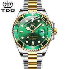 TDO Top Brand Men Mechanical Wristwatch Sapphire Glass Automatic Watch Luxury Stainless Steel Waterproof Watch Men reloj hombre 2022 - buy cheap