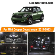 13pcs White Canbus LED Lamp Interior Dome Map Reading Ceiling Light Car Bulbs Kit For 2011-2013 Mini Cooper Countryman R60 2024 - buy cheap