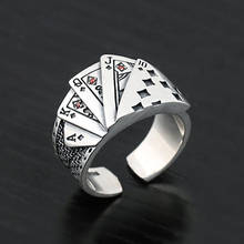 Personality Punk Finger Ring Magician Playing Card Open Men Women's Ring Motorcycle Party Biker Hip Hop Jewelry Party Gifts 2024 - buy cheap