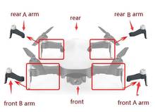 Cfly-drone quadcopter jjrc x12 rc, peças de reposição para braço, traseiro, esquerdo e direito e dianteiro 2024 - compre barato