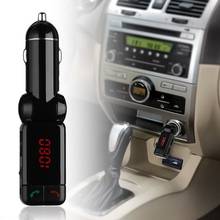 KWOKKER Car MP3 Audio Player FM Transmitter Bluetooth Wireless FM Modulator Car Kit HandsFree USB Charger for iPhone for Android 2024 - buy cheap