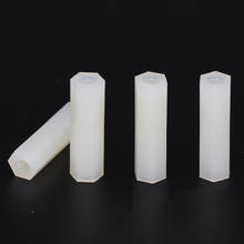 M4 M4*8 M4x8 M4*10 M4x10 Dual Nut Nylon Female To Female PCB Stud White Plastic Hexagon Hex Stand Off Pillar Spacer Standoff 2024 - buy cheap