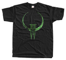 Quake 2 Logo Game T Shirt Black White Sizes From S To 5Xl 2024 - buy cheap