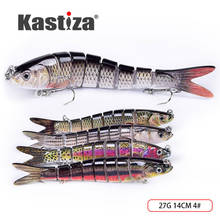 Señuelos de Pesca duros, cebo articulado Swimbait, 14cm, 27g, 8 segmentos, Crankbait Wobblers, 1/3 unidades 2024 - compra barato