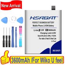 100% Original HSABAT 3600mAh Battery For Wiko U feel / U feel Lite TLR17114 2024 - buy cheap