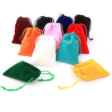 100Pcs/lot 5x7 7x9 8x10 9x12cm Coloful Velvet Bags Jewelry Packaging Display Drawstring Packaging Gift Bags 55 2024 - buy cheap