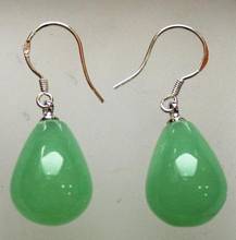 Hot Sell wholesale 12*16mm beautiful light green jades earring 2024 - buy cheap