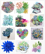 Full diamond diamond painting succulents diamond embroidery full circle/square 5d Diy cross stitch kit cactus diamond mosaic art 2024 - buy cheap