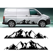 2pcs Car Stickers Auto Tree Mountain Decals Vinyl Film  For Volkswagen VW Multivan TRANSPORTER T5 T6 Toyota Elfa Accessories 2024 - buy cheap