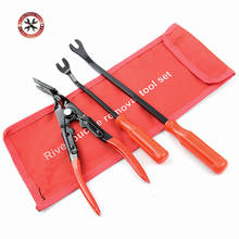 Red Car Trim Removal Tools Kit Auto Panel Dash Audio Radio Removal Installer Repair Pry Tools Kit Fastener Removal tool 2024 - buy cheap