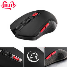 Mouse sem fio para computador portátil, 2.4ghz, 6 botões, 2400dpi, ajustável, ótico ergonômico, para laptop, pc, novo 2019 2024 - compre barato