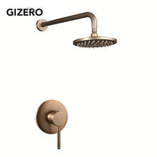 8 Inch Bathroom Rain Shower Faucet Copper Brass Luxury Round Shower Head Concealed Single Handle Hot Cold Wall Mounted ZR024 2024 - buy cheap