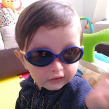 Солнцезащитные очки для маленьких детей, поляризационные очки для детей 1, 2, 3 лет, TR90, гибкие защитные затемненные очки с веревкой для мальчиков и девочек 2024 - купить недорого