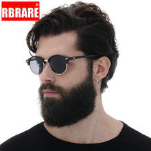 Rbrare-óculos de sol espelhados para homens e mulheres, modelo clássico de liga metálica, uv400 2024 - compre barato