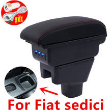 Apoio de braço para fiat sedici, caixa de armazenamento de conteúdo com interface usb 2024 - compre barato