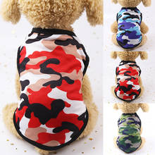 2020 Hot Cute Spring Summer Dog Clothes Printed Camouflage Mesh Dog Vest For Small Medium Dogs Pet Puppy T Shirt Size XS-2XL 2024 - buy cheap