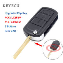 Keyecu Upgraded Remote Car Key Fob 3 Buttons 315MHz  /433MHz ID46 for Land Rover Range Rover 2002 2003 2004 2005 2006 LX8FZV 2024 - buy cheap