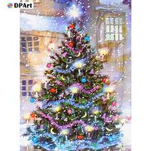 Cuadro de diamantes cuadrado completo/regalo de árbol de Navidad taladro 5D diamante pintura de bordado Kit de punto de cruz cuadro de diamantes de imitación T051 2024 - compra barato