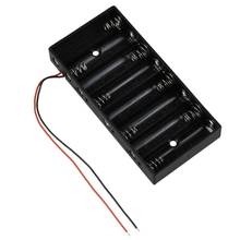 300pcs/lot MasterFire Plastic 8 X 1.5V AA 2A CELL Battery Holder Storage Box standard 12V Batteries Black Case with Wire Leads 2024 - buy cheap