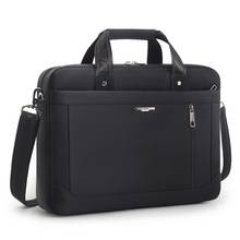 Qualidade homens maleta de viagem de negócios 15.6 polegadas bolsa para portátil à prova doxford água oxford preto mensageiro sacos 2024 - compre barato