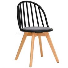 Nordic Modern Dining Chair Simple Desk Chair Fashion Lounge Chair Plastic Chair Home Solid Wood Chair 2024 - buy cheap