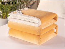 TONGDI-manta suave y gruesa de lana Raschel, Cashmer elegante de lujo para cubrir sofá, cama, colcha de invierno 2024 - compra barato