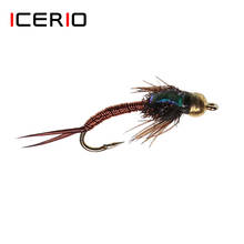 ICERIO 6PCS Bead Head Copper John Nymphs Flies Trout Fishing Fly Lures 2024 - buy cheap