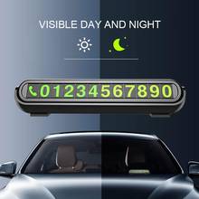 Aromatherapy Car Temporary Stop Parking Card Luminous Phone Number Display Plate 2024 - buy cheap