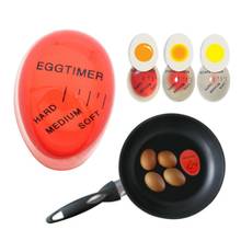 Идеальный цвет яйца, 1 шт., яркие мягкие жесткие варенные яйца, кухонные экологически чистые полимерные яйца, таймер, красные таймеры 2024 - купить недорого