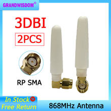 2pcs 868MHz 915MHz Antenna 3dbi RP-SMA Connector GSM 915 MHz 868 MHz antena outdoor signal repeater antenne waterproof Lorawan 2024 - buy cheap