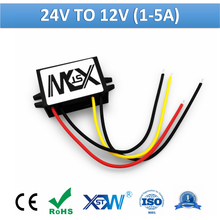 Понижающий модуль DC-DC 24 В-12 В 1A 2A 3A 4A 5A 12 В понижающий преобразователь мощности 2024 - купить недорого