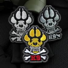 K9 Training Dog Embroidery Patch Pet Service Rescue Crossbones Tactical Emblem For Clothing Backpack Decorative Military Badge 2024 - buy cheap