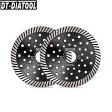 DT-DIATOOL 2pcs Diamond Saw Blade Narrow Turbo Multi Hole Saw Blade Diameter 105MM 115mm 125mm 180mm 230mm Cutting Disc 2024 - buy cheap