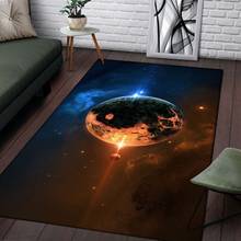 Tapetes 3d do planetas universo, tapete macio para sala de estar, quarto, quarto, decoração da casa, área para crianças 2024 - compre barato