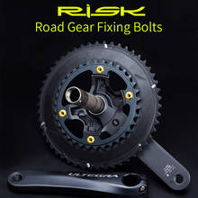 Risk rota de bicicleta mtb, conjunto de parafusos com coroa dentada para bmx, disco único/duplo gr5 (tc4), liga de titânio 2024 - compre barato