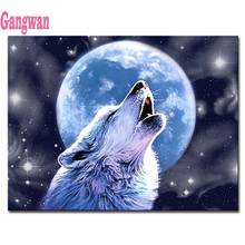 5D DIY Diamond Painting cross stitch full square/round drill mosaic Diamond embroidery Wolf landscape home decoration painting 2024 - buy cheap