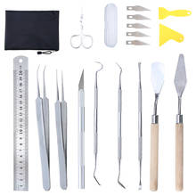 Conjunto de ferramentas de capinação de vinil, 19 peças, artesanato, ferramenta básica de vinil para silhuetas, kit diy, ferramenta artesanal para capinação, letras 2024 - compre barato